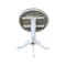 International Concepts Round 36 in Rd Top Ped Table, 12 in Leaf, Bar Ht, White/Heather Gray, 36 W, 48 L, 41.3 in H, Wood K05-36RXT-6B-2 - alternate 8